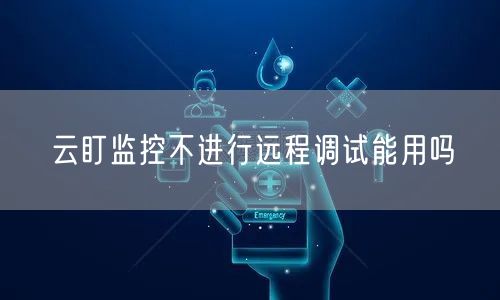 云盯监控不进行远程调试能用吗