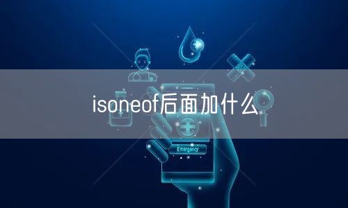 isoneof后面加什么