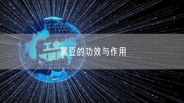 黑豆的功效与作用