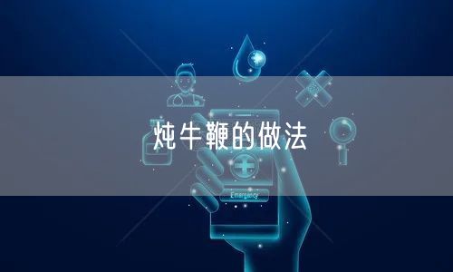 炖牛鞭的做法