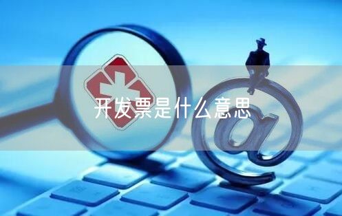 开发票是什么意思