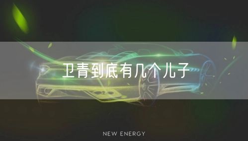 卫青到底有几个儿子