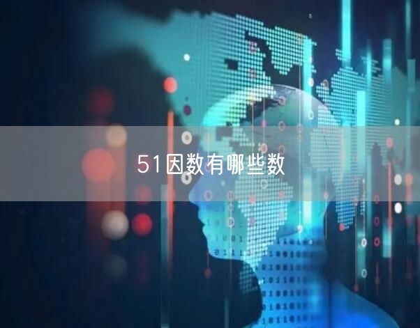 51因数有哪些数