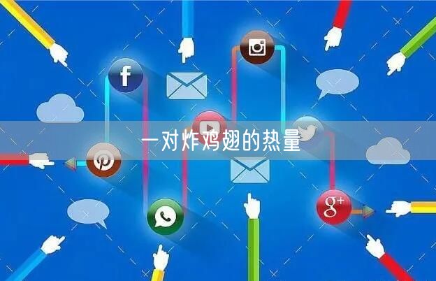 一对炸鸡翅的热量