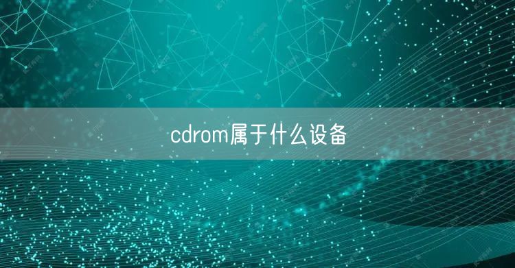 cdrom属于什么设备