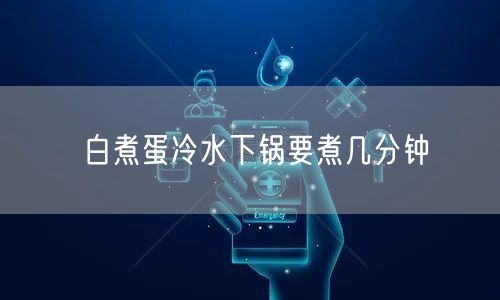 白煮蛋冷水下锅要煮几分钟