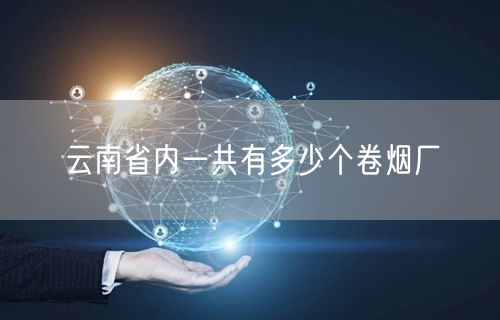 云南省内一共有多少个卷烟厂