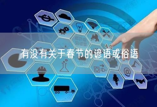 有没有关于春节的谚语或俗语