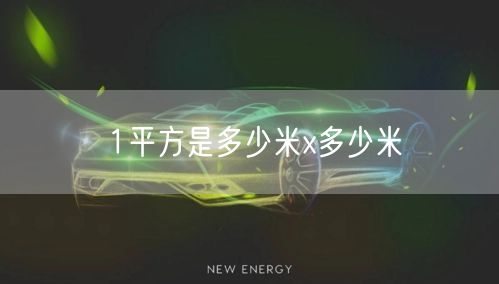 1平方是多少米x多少米