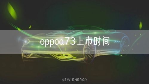 oppoa73上市时间 oppoa73上市时间